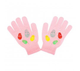 Detské zimné rukavičky New Baby Girl svetlo ružové
