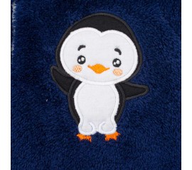 Zimná detská kombinéza New Baby Penguin tmavo modrá